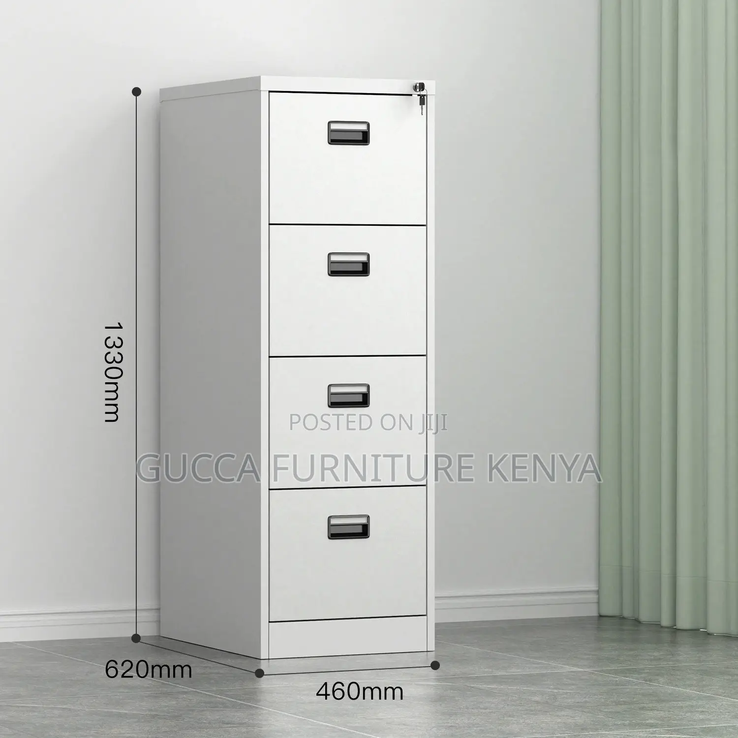 4-drawer Metallic Office Filling Cabinet