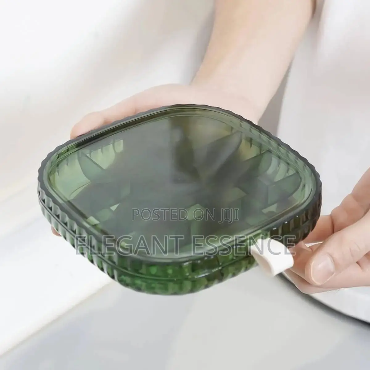 16 Slot Transparent Jewelry Box in 3 Colours