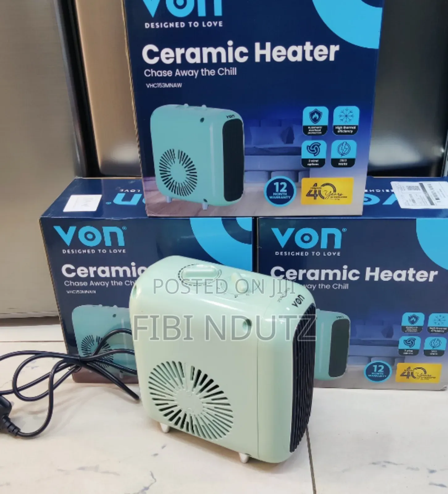 Von Vhc153mnaw Ceramic Heater/Room Heaters 1500w
