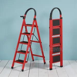 Reliable Foldable Aluminum Safety Locking 5 Step Ladder Stepladder