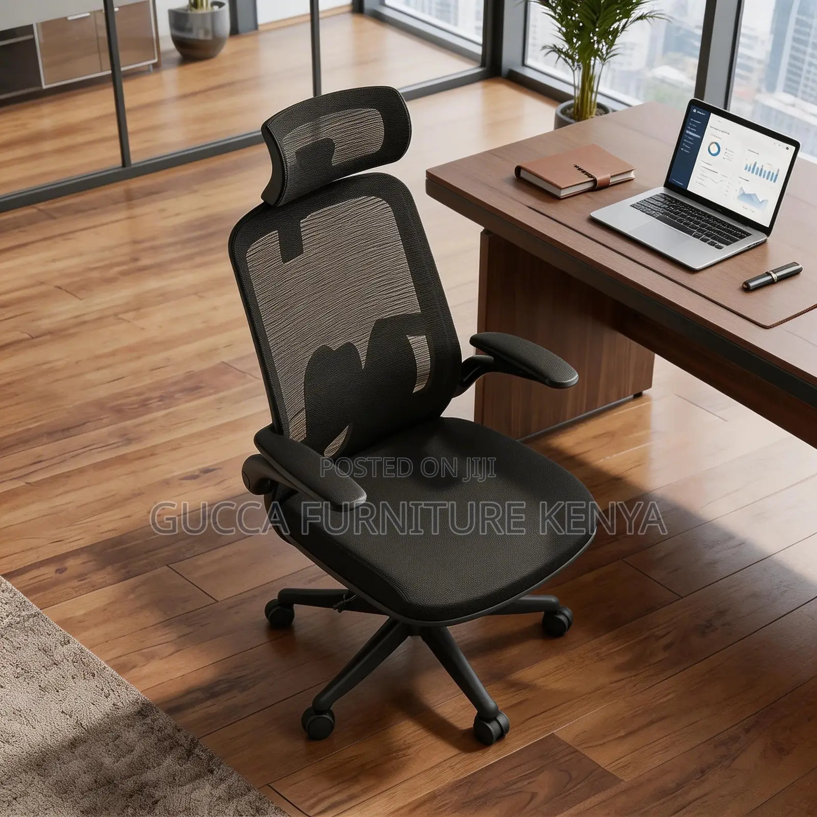 Black Ergonomic Mesh Executive Office Chair
