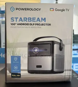 Powerology Starbeam 100" Google Dlp Projector - Black