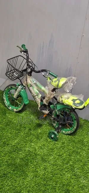 Bike Size 12" Green Army