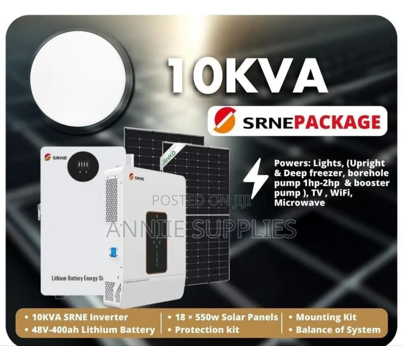 10kwh Inverter+48v Lithium Battery Solar Package