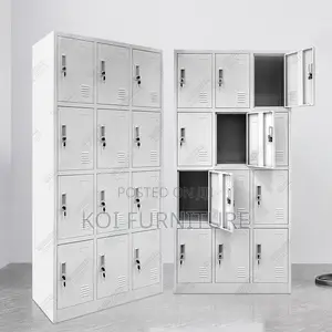 Office Cabinet; 12 Lockers Grey Office Filing Cabinet