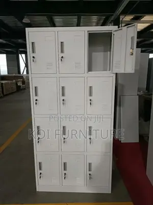 Office Cabinet; 12 Lockers Grey Office Filing Cabinet