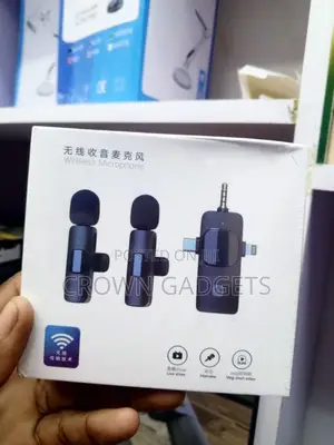  Wireless Lavalier Microphone 2 Mics 3-in-1 Receiver