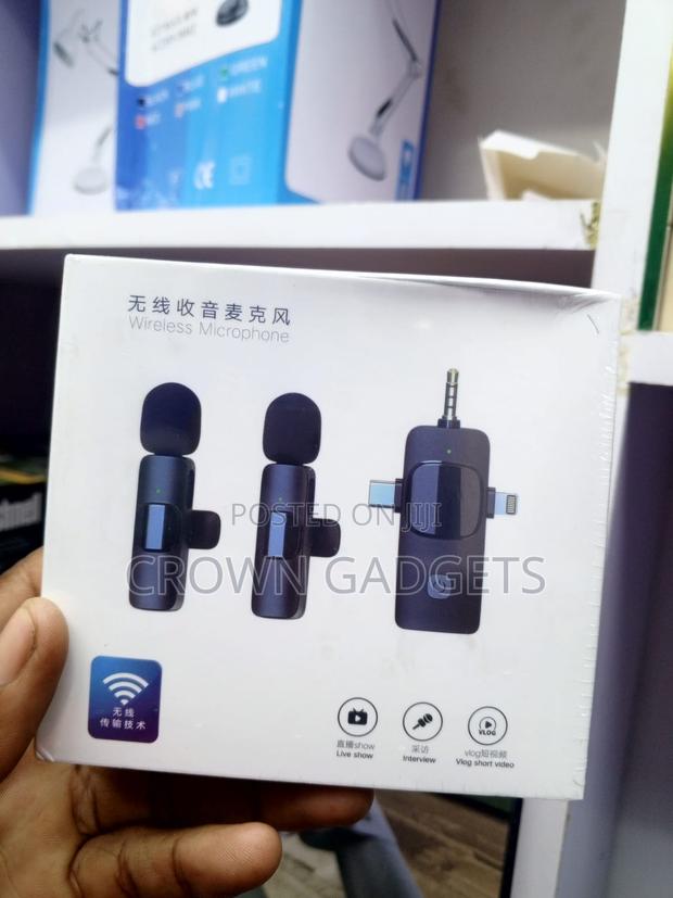  Wireless Lavalier Microphone 2 Mics 3-in-1 Receiver - main view