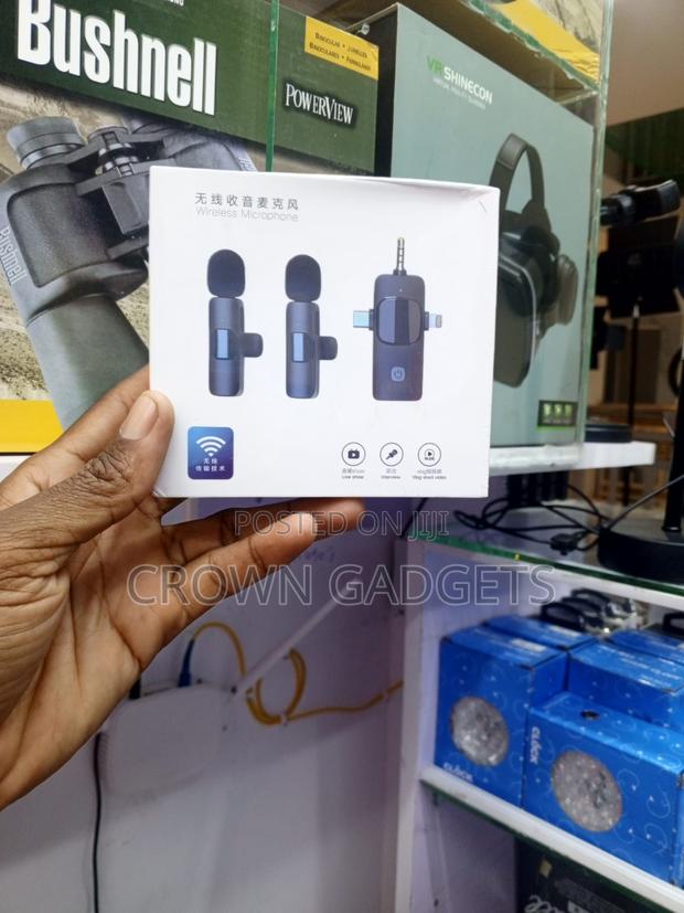  Wireless Lavalier Microphone 2 Mics 3-in-1 Receiver - thumbnail 2