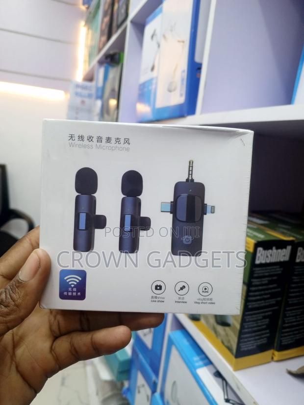 Dual Wireless Lapel Mic for iPhone Android Camera - main view