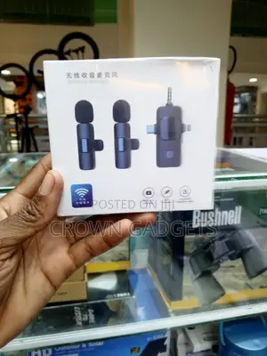 Dual Wireless Lapel Mic for iPhone Android Camera