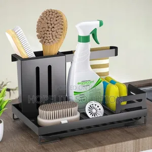 Carbon Steel Rust Proof Steel Kitchen Sink Organizer Caddy