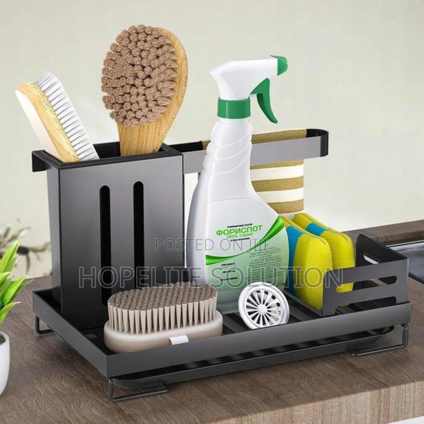 Carbon Steel Rust Proof Steel Kitchen Sink Organizer Caddy - thumbnail 2