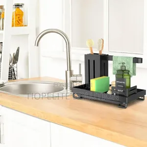 Carbon Steel Rust Proof Steel Kitchen Sink Organizer Caddy