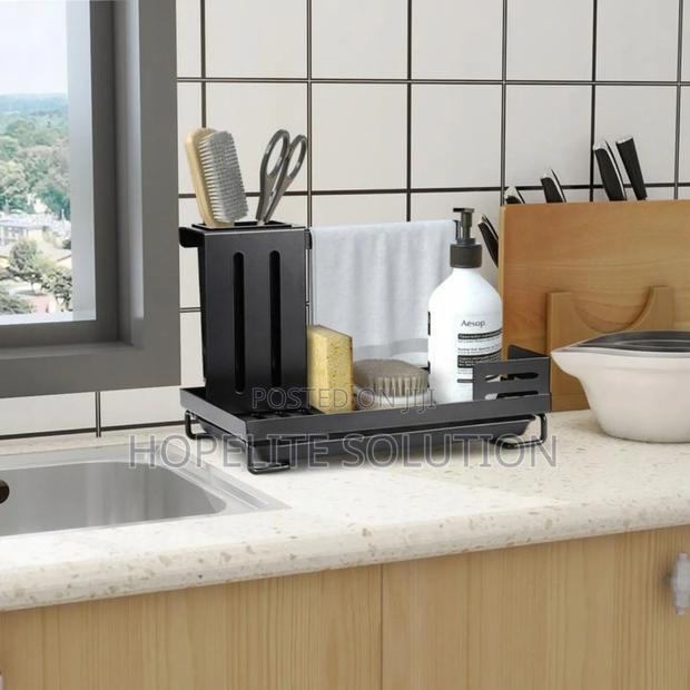 Carbon Steel Rust Proof Steel Kitchen Sink Organizer Caddy - thumbnail 4