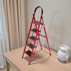 Practical Foldable Aluminum Kitchen Use 5 Step Ladder Stepladder