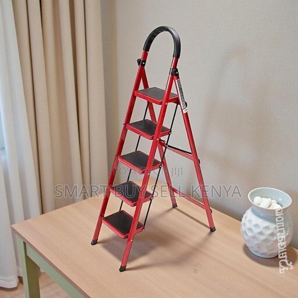 Practical Foldable Aluminum Kitchen Use 5 Step Ladder Stepladder - main view