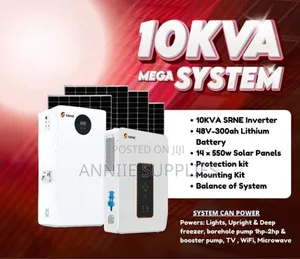 Mega 10kva Hybrid Inverter+300ah 48v Lithium Battery System