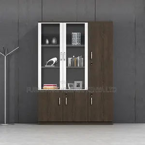 Office Cabinet; 3-door Wooden Office Storage Cabinet