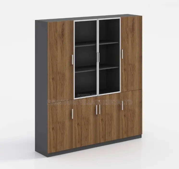 Office Cabinet; 3-door Wooden Office Storage Cabinet