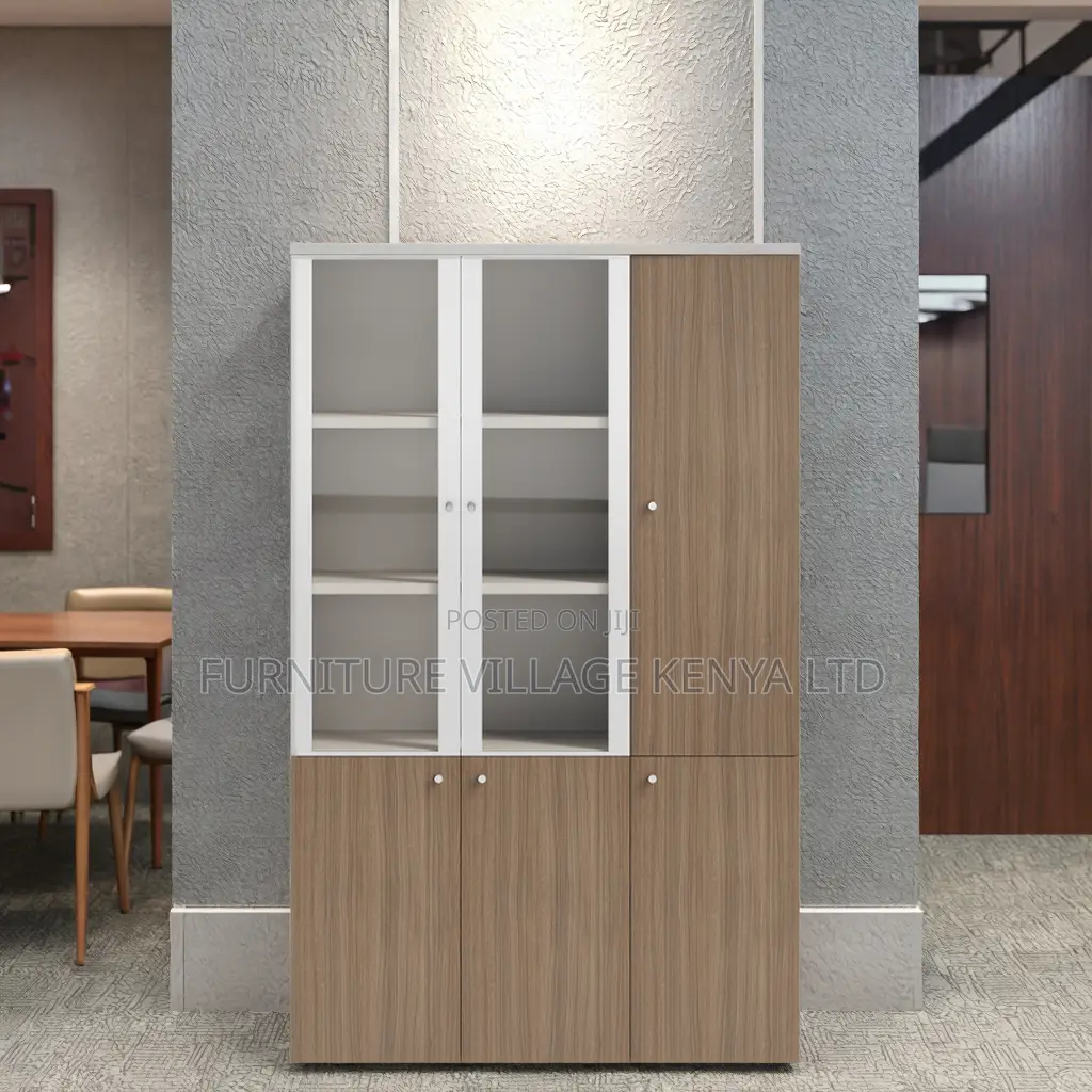 Office Cabinet; 3-door Wooden Office Storage Cabinet