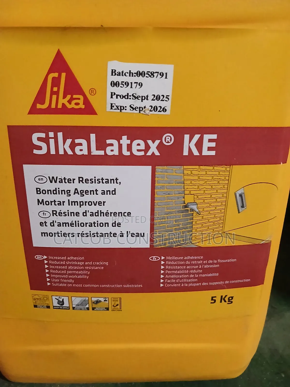 Sikalatex 5l – Concrete Mortar Strengthener