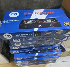 Electromate Glass Double Burner Cooker