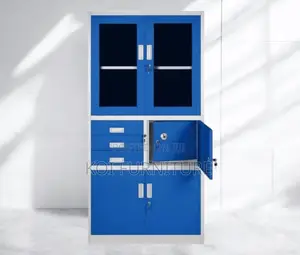 Office Cabinet : 2-door Metallic Office Filing Cabinet With Safe