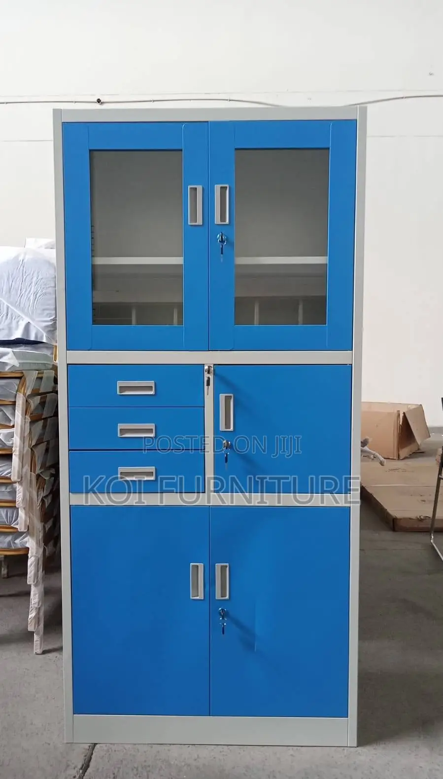 Office Cabinet : 2-door Metallic Office Filing Cabinet With Safe