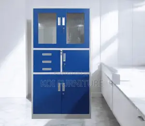Office Cabinet : 2-door Metallic Office Filing Cabinet With Safe