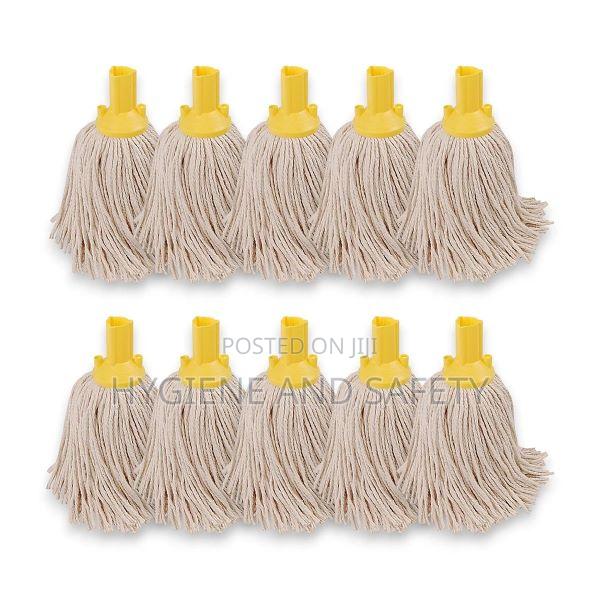 Yellow Round Cotton Mop Heads Only
