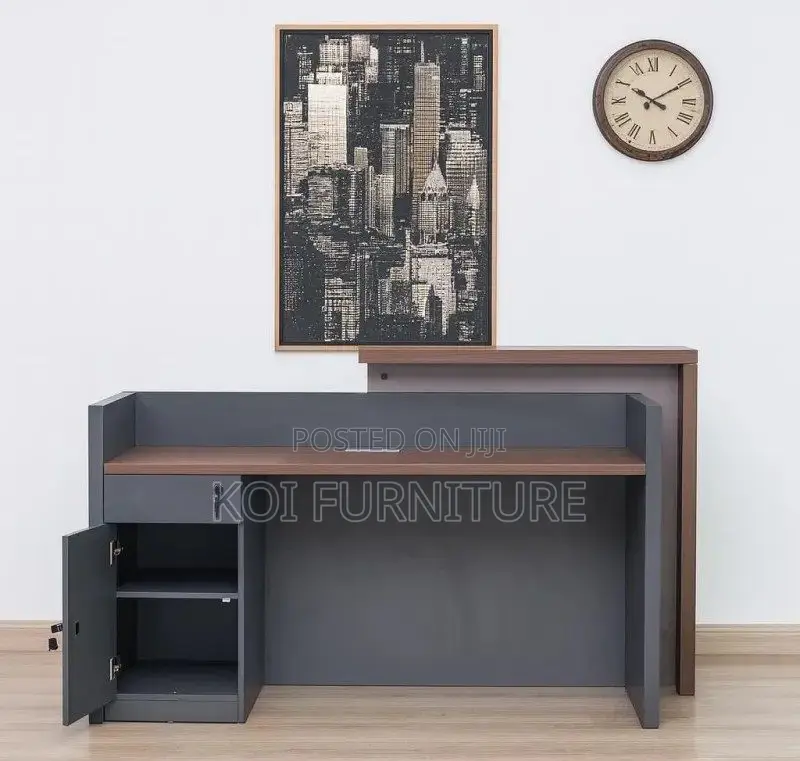 Office Desk : 1.8m Modern Wooden Office Reception Desk