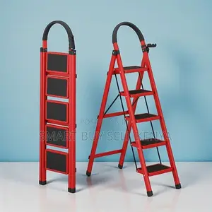 Home Essential Foldable Aluminum Durable 5 Step Ladder Stepladder