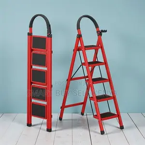 Efficient Foldable Aluminum Easy Storage 5 Step Ladder Stepladder