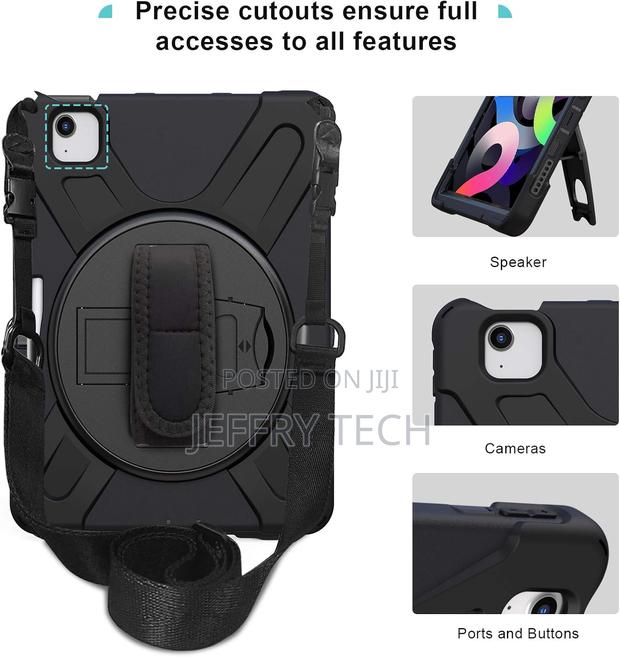 Batck Rugged Case for iPad Air 11 Inch (M2) 2024 Heavy Duty Shockproof - main view