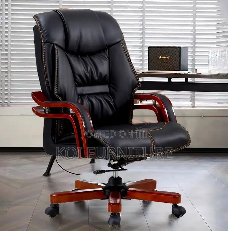 Office Chair : Leather Director's Executive Office Seat
