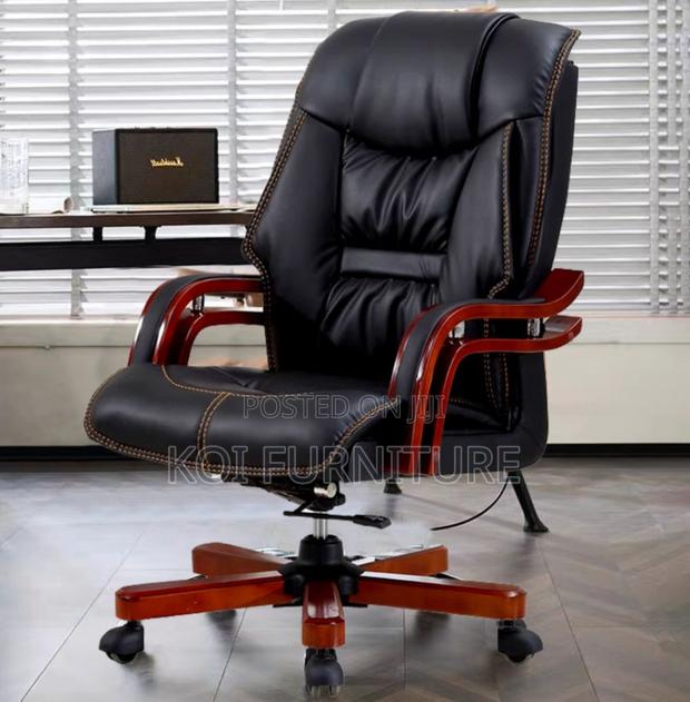 Office Chair : Leather Director's Executive Office Seat - thumbnail 6