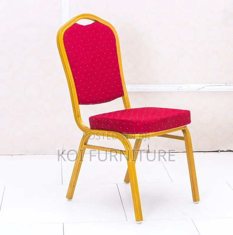 Office Chair Red Stackable Banquet Event Chair