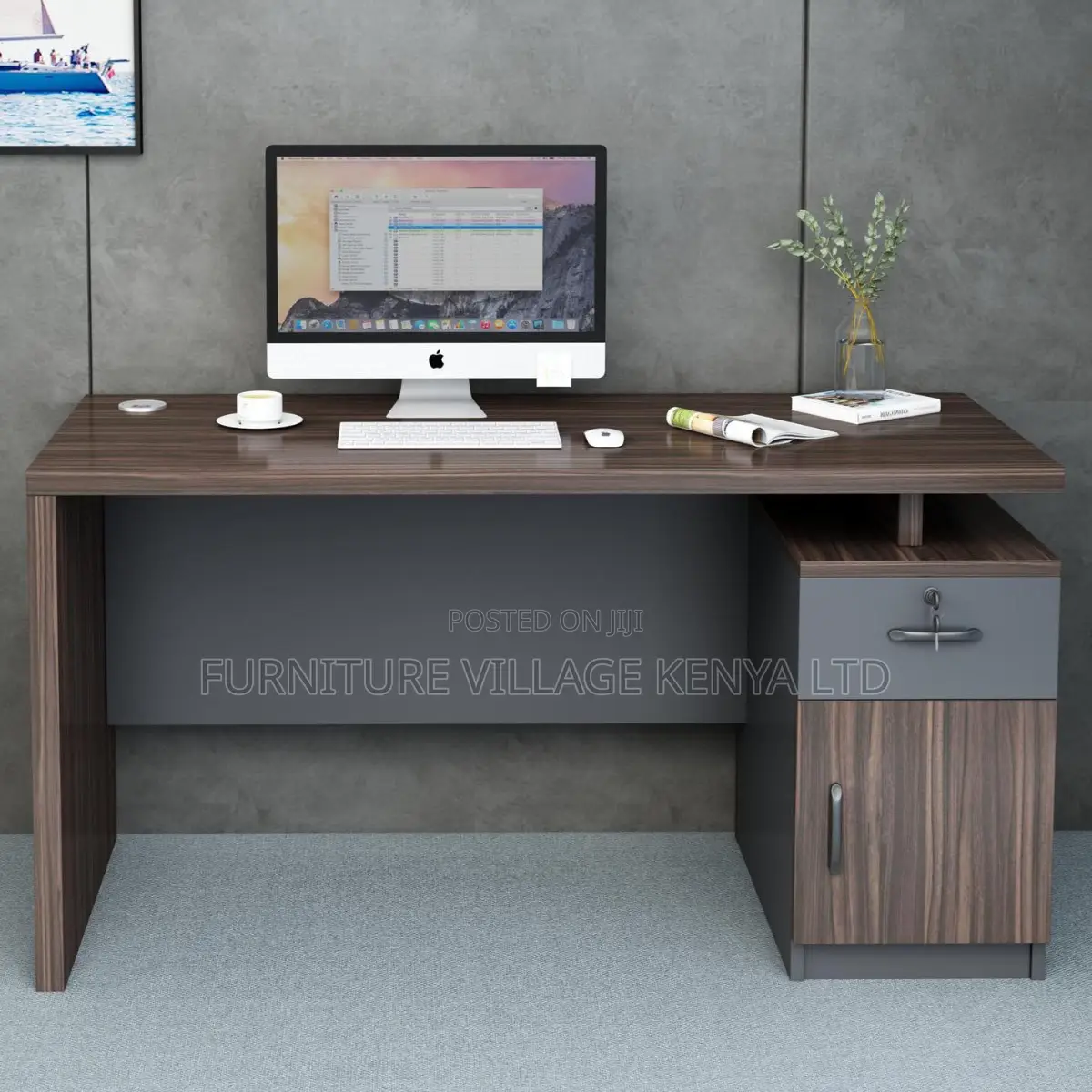 Office Desk; 1.4 Meter Executive Office Desk With Drawers
