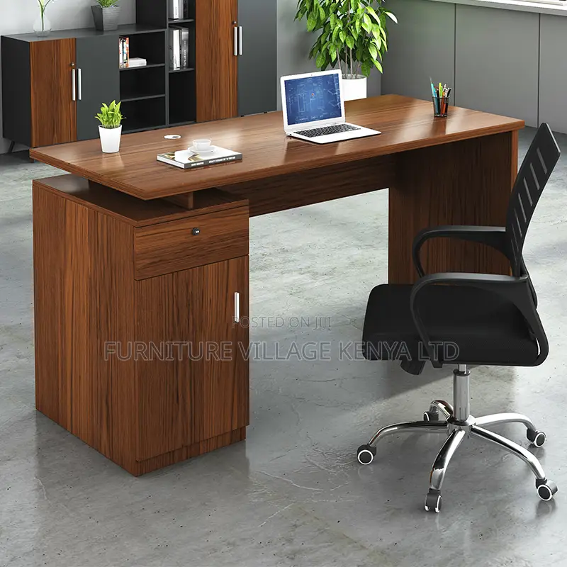 Office Desk; 1.4 Meter Executive Office Desk With Drawers