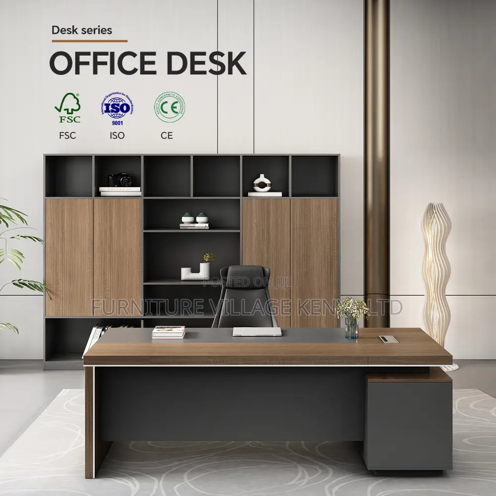 Office Desk; 1.4 Meter Executive Office Desk With Drawers