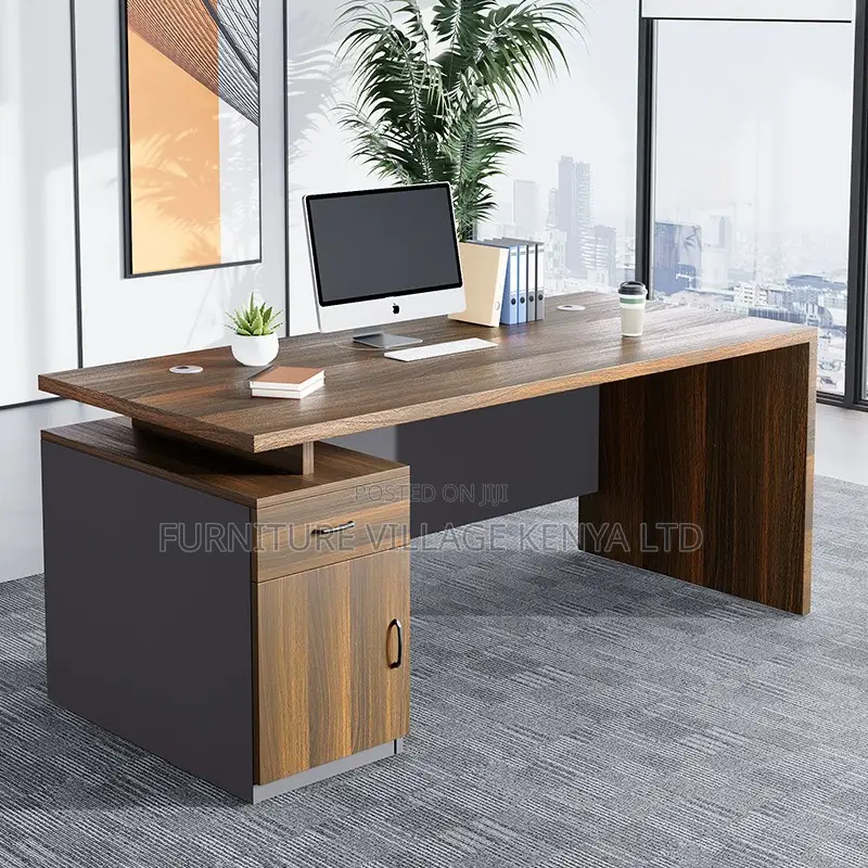 Office Desk; 1.4 Meter Executive Office Desk With Drawers