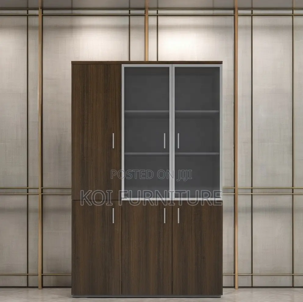 Office Cabinet : 3-Door Wooden Executive Office Cabinet