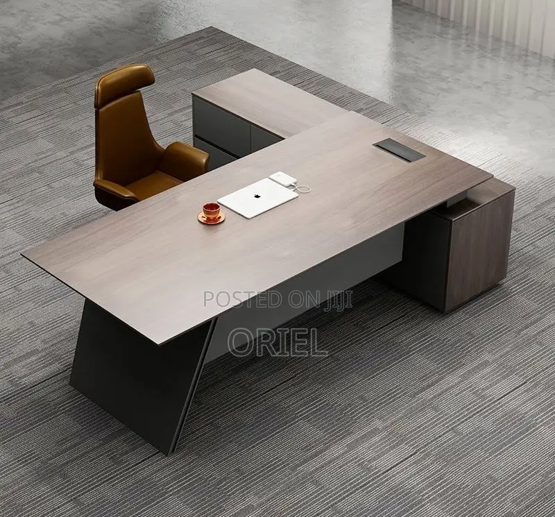 Office Desk : 1.6 M L-Type Executive Office Desk
