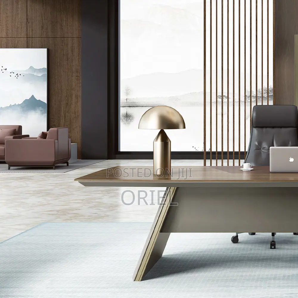 Office Desk : 1.6 M L-Type Executive Office Desk