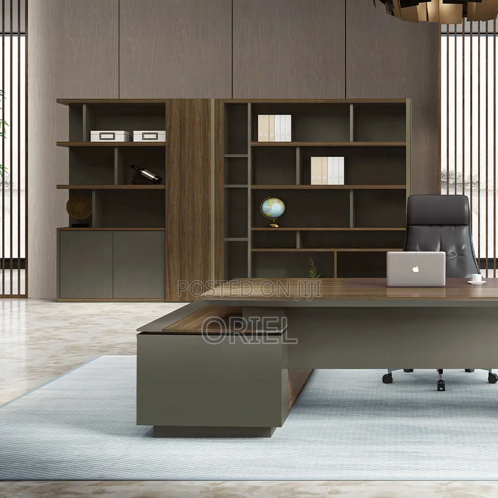 Office Desk : 1.6 M L-Type Executive Office Desk