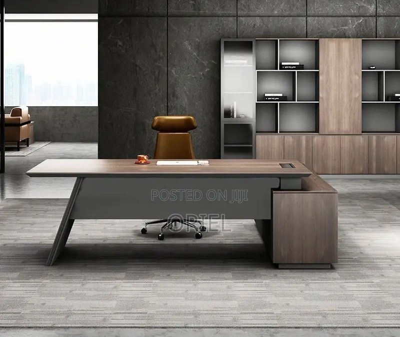 Office Desk : 1.6 M L-Type Executive Office Desk