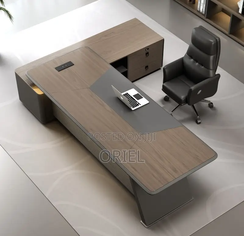 Office Desk : 1.6 M L-Type Executive Office Desk