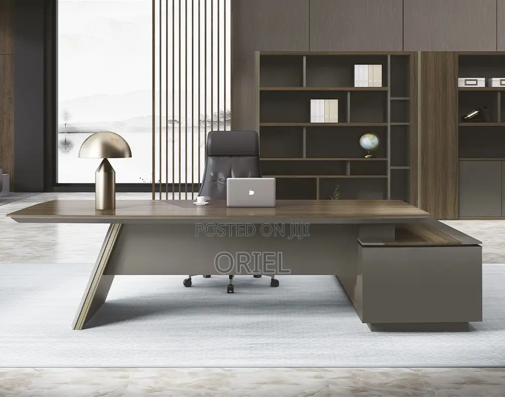 Office Desk : 1.6 M L-Type Executive Office Desk
