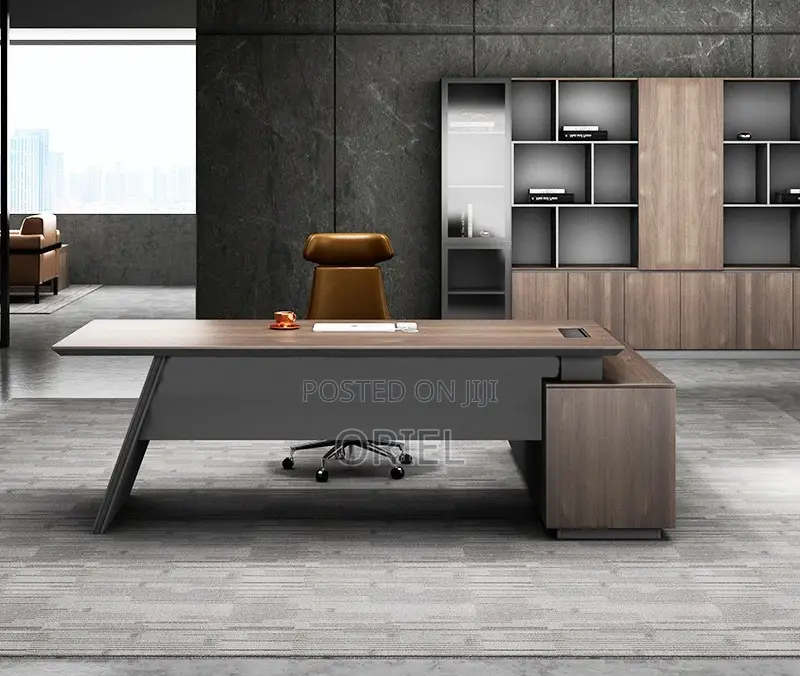 Office Desk : 1.6 M L-Type Executive Office Desk